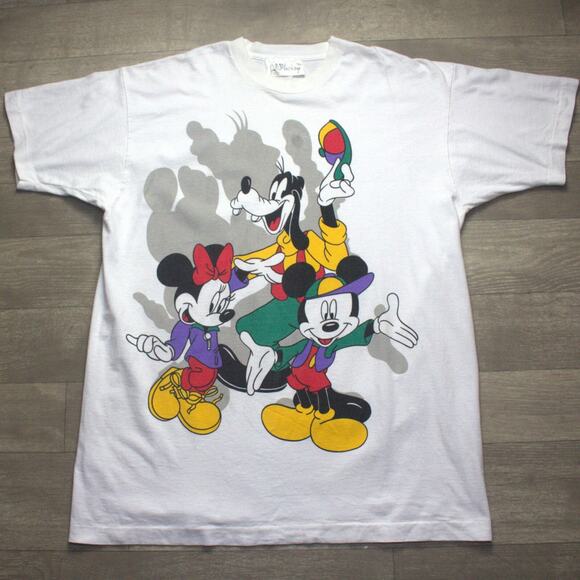 Vintage “Mickey Minnie Goofy” Vintage Single Stitch T-Shirt Adult XL - Picture 2 of 6